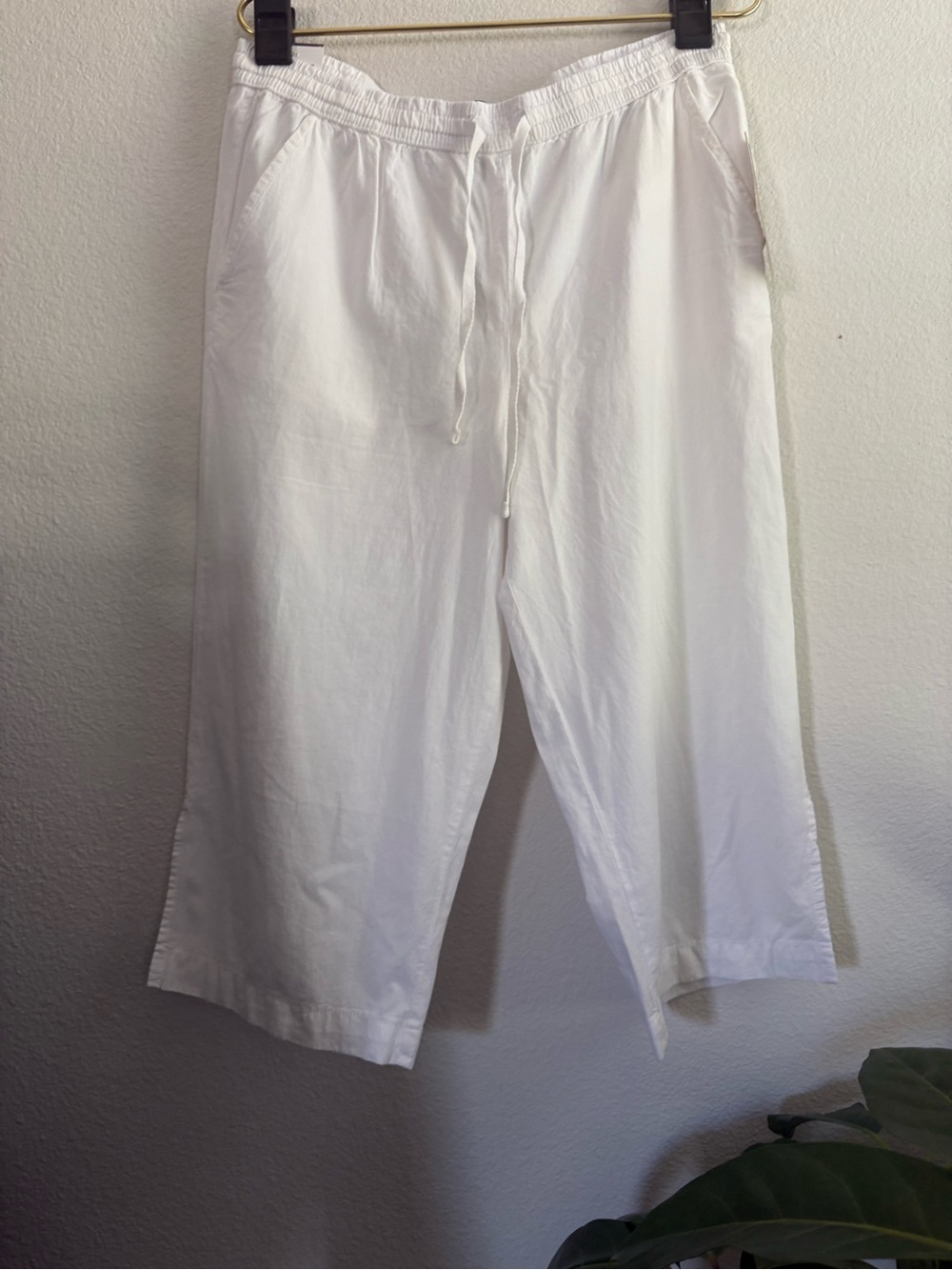 Gloria Vanderbilt White Drawstring Casual Chino Pants